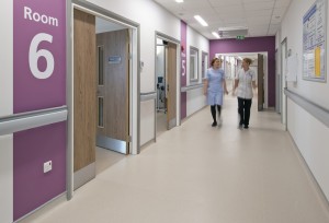 Stoke Hospital Ward corridor        